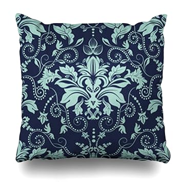 Amazon Com Daniulloru Throw Pillow Covers Imagery Flores Damask