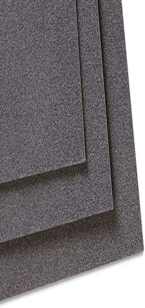 Clairefontaine - Ref 296009C - Pastelmat Card Sheets (Pack of 5 Sheets) - 360gsm Card - 70 x 100cm - Anthracite Colour - Specially Formulated For Use With Pastels