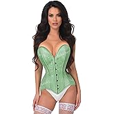 Daisy corsets womens Daisy Corsets Womens Mint Green Brocade Overbust Corset Top Bustier Lingerie & Plus Size