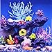 Danmu 1pc Plastic Vivid Artificial Coral Plant Ornaments, Aquarium Coral Decor for Fish Tank Aquarium Decoration (Pink)thumb 3