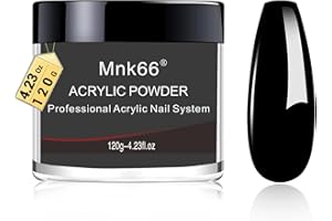 Mnk66 Acrylic Powder Professional Clear Pink Nude Milky White Acrylic Nail Powder for Nail Extension, French Nail Art 3D Flowers, Nail Carving, Beginner (YSHJF007-120g)