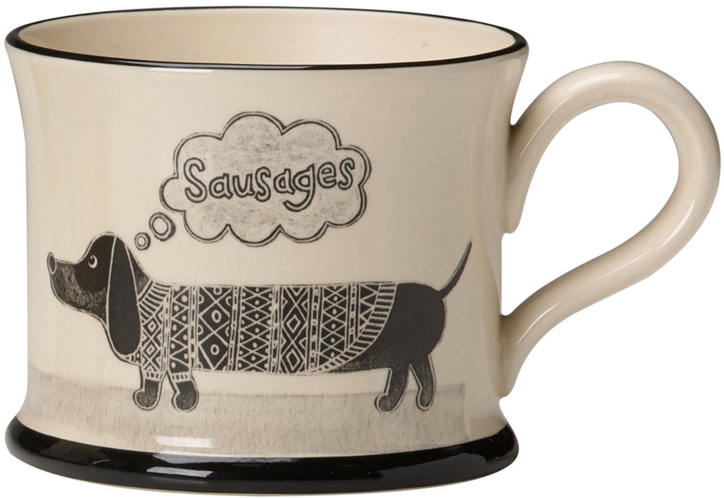 Sausage Dog Moorland Pottery Mug