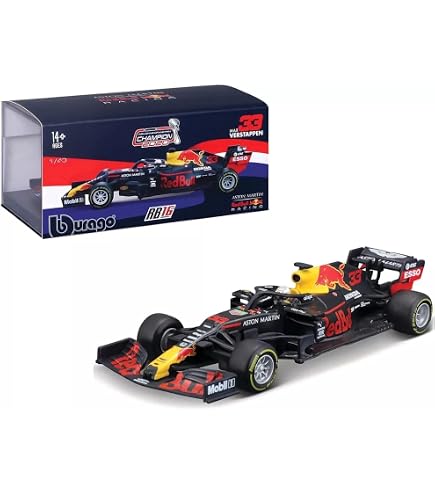 Amazon.com: Bburago 1:43 RED Bull RB16 Formula 1 (F-1 F1) Racing