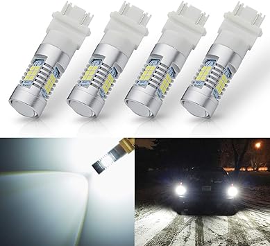 Amazon Com Antline Extremely Bright 3157 3156 3057 4057 4157 3157a 3157k 3457 21 Smd 1260 Lumens Led Bulb Replacement White For Car Backup Reverse Brake Tail Turn Signal Lights Bulbs Drl Pack Of 4 Automotive