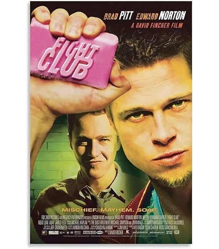 Amazon.com: JIONK Fight Club Movie Poster Print 24X36 Inch (Style