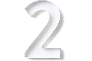 Sisterly Market - Cardboard Numbers and Cardboard Letters Fillable Candy Box, Handmade Marquee Numbers for Parties and Milestones, Number 2, 12" L x 1.5" W