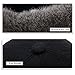 SIGGI Mens Wool Winter Visor Baseball Cap Earflap Hat Faux Fur Ear Warmer Large Black