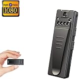 Mini Camera, Full HD 1080P Portable Mini Nanny Cam with Night Vision and Portable Pocket Clip Wearable Body Camera Video Recorder,Small Security Camera for Home and Office(Without Card)