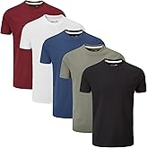 Charles Wilson Men's 5 Pack Crew Neck T-Shirt
