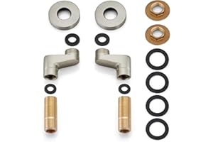 gotonovo Clawfoot Tub Adapter 3-3/8 Inch Adjustable Swing Arms for Kitchen Faucet Bathtub Bathroom Shower Faucet Set Commercial Utility 1 Pair 2.2 inch Brushed Nickel