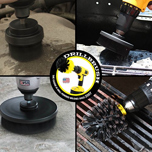 BBQ Grill Cleaning Ultra Stiff Drill Powered Cleaning Brushes 4 Piece