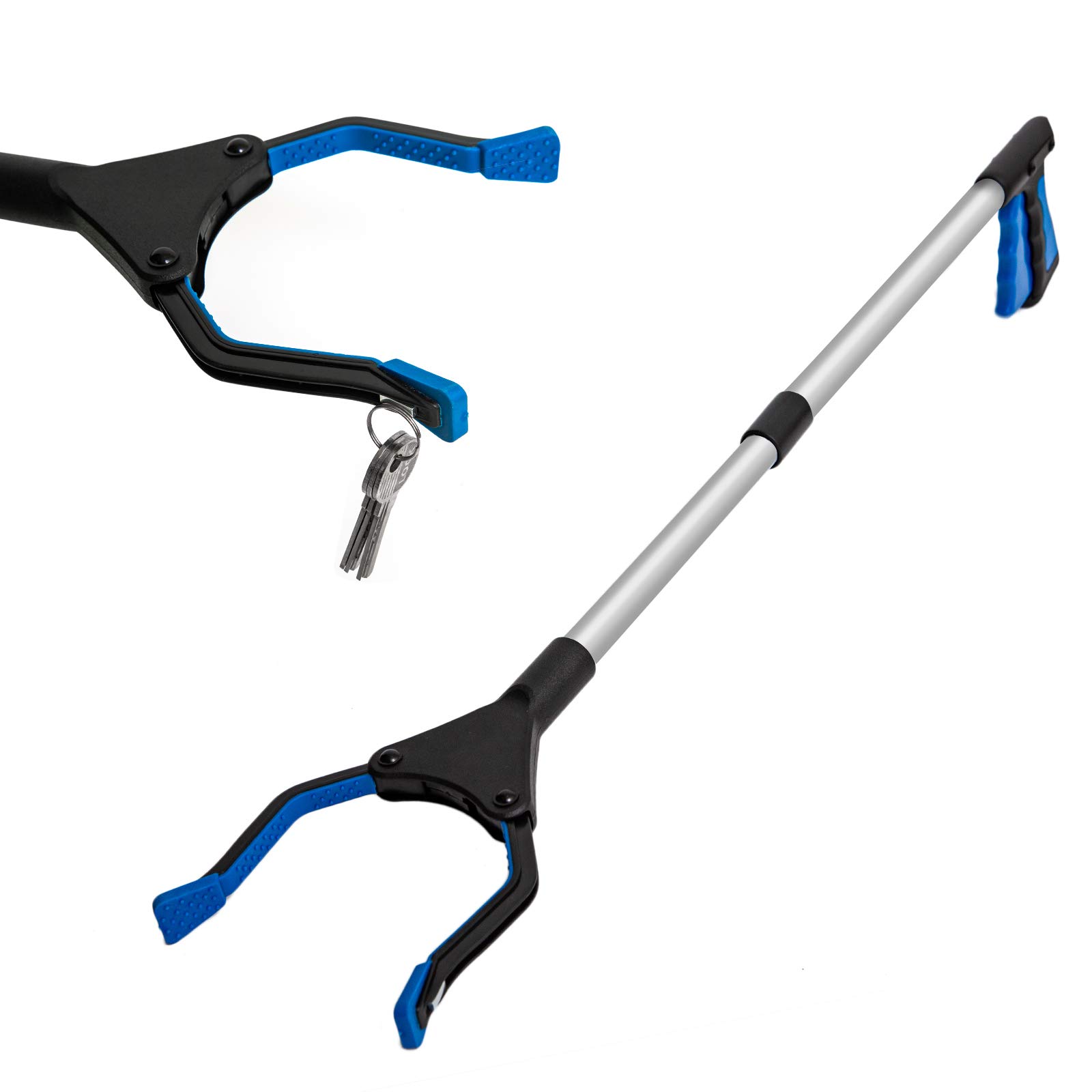 ZJH Litter Picker with Magnetic,Garden Grabber Stick,81cm/32in Foldable Claw Grabber, Leaf Grabber Stick,Trash Picker Upper Grabber,Reaching Litter Rubbish Pick Up Tool, Garden Nabber, Arm Extension
