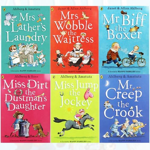 Happy Families Series Allan Ahlberg Collection 6 Books Set Paperback – 1 Jan. 2016