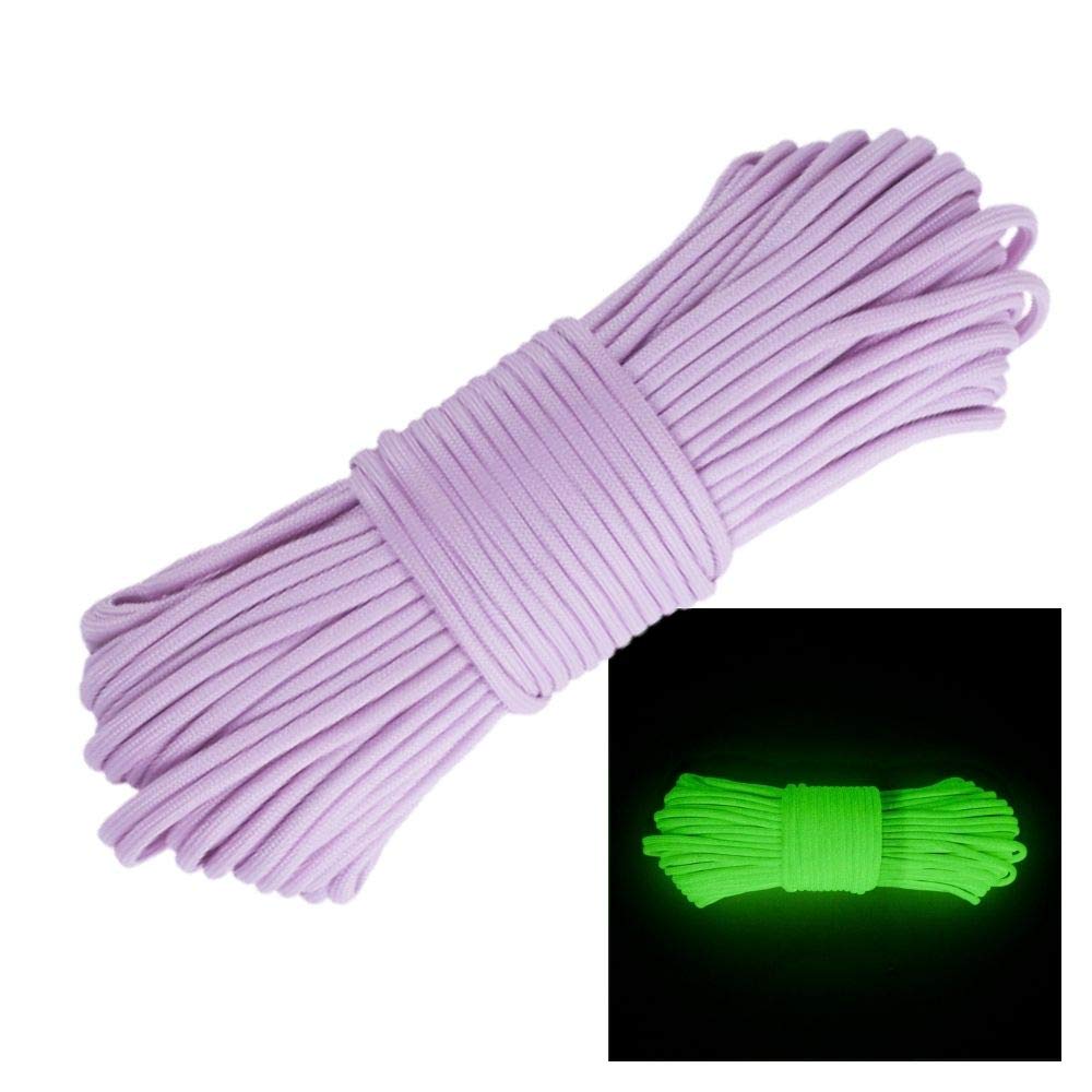 Glow in The Dark Zesty 21 Strand 550 Luminous Paracord Parachute Rope Cord