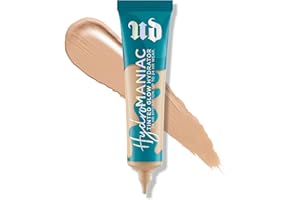 Urban Decay Hydromaniac Dewy Foundation, Hydrating Tinted Moisturizer for Dry Skin, Buildable Medium Coverage, with Kombucha Filtrate & Marula Oil, Non-comedogenic, Vegan, Cruelty-free - 1.1 fl oz