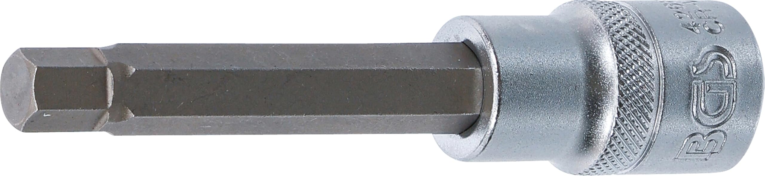 BGS 4268 | Bit Socket | length 100 mm | 12.5 mm (1/2") Drive | internal Hexagon 9 mm