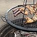 Sunnydaze X-Marks Outdoor Fire Pit Grill Grate for Cooking - Round Fire Pit Grate - Steel Campfire BBQ Grill with Handles - 36-Inch