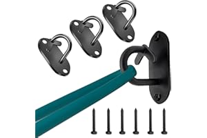 TUOSHUNGE 3-Pack Resistance Band Wall Anchor, Workout Wall Mount Anchor, Wall Mount Bracket for Suspension Straps, Space Saving Workout Equipment for Strength Training, Home Gym