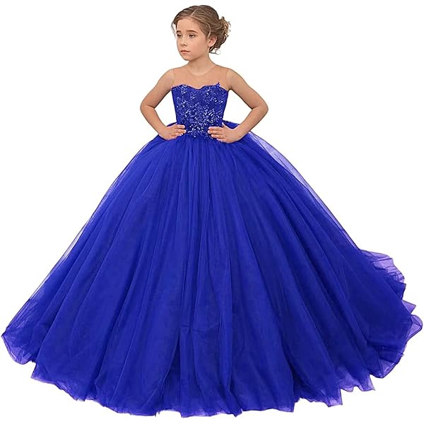 Blue Dresses Royal Blue Flower Girl Formal Dress Royal Blue And Gold Dress For Kids Gold Blue Dresses Royal Blue Flower Girl Formal Dress Royal Blue And Gold Dress For Kids Gold