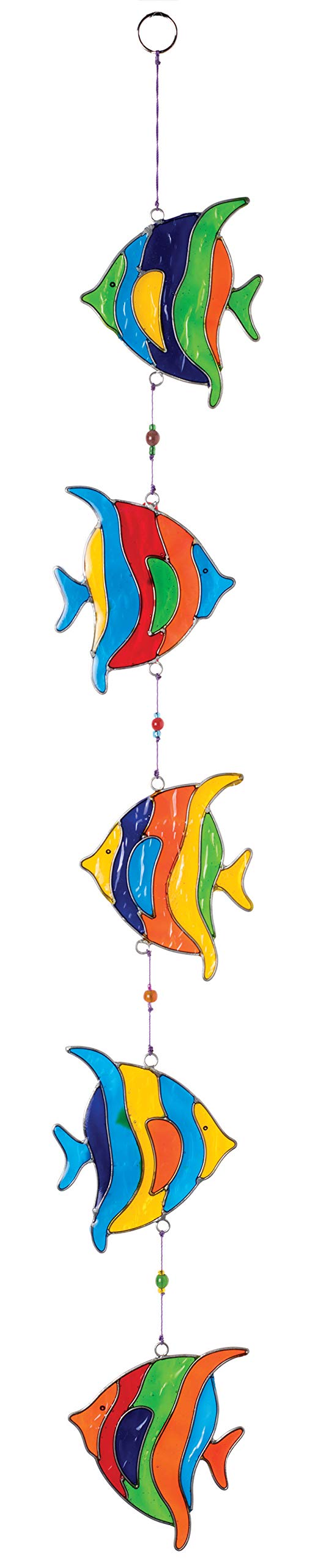 Purity Style String of 5 Angel Fish Suncatcher/Lightcatcher