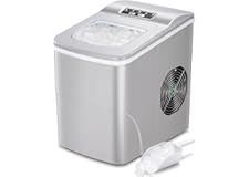 AGLUCKY Countertop Ice Maker Machine, Portable Ice Makers Countertop, Make 26 lbs ice in 24 hrs,Ice Cube Rready in 6-8 Mins w