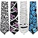 4 Novelty Halloween Neckties; Skeletons, Spider & More..