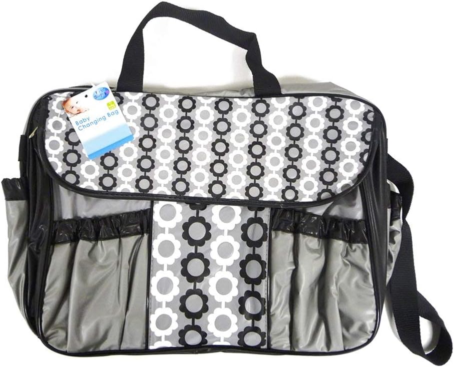 Baby Nappy Changing Bag Waterproof Multi Pockets Changing Mat Shoulder