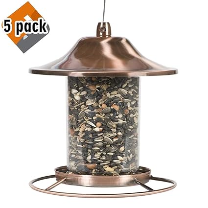 Amazon Com Perky Pet Copper Panorama Bird Feeder 312c Pack 5