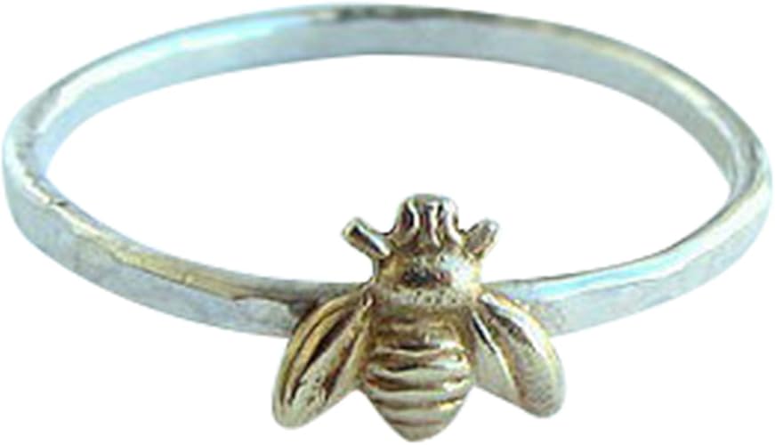 Amazon Amoilys 最新ハニービー リング ステレオ ジュエリー リング 18 ファッション ジュエリー 8 Gd ローズゴールド カラー リング 通販