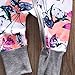 Infant Newborn Baby Girl Zipper Floral Print Romper Bodysuit Outfit (18-24months, Floral)