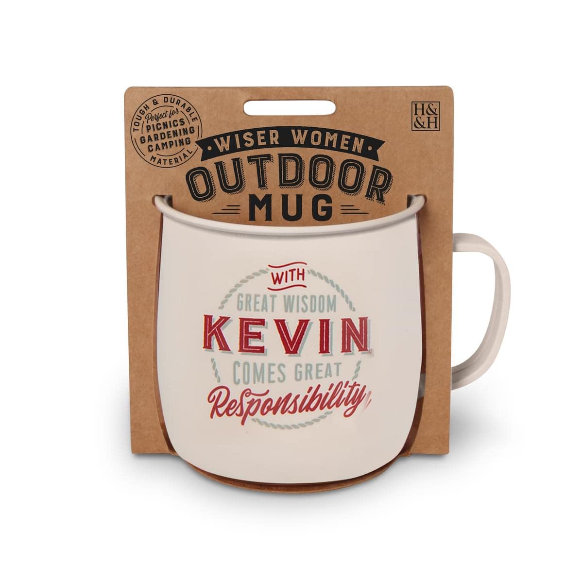 History & Heraldry Personalised Outdoor Mug (Kevin)