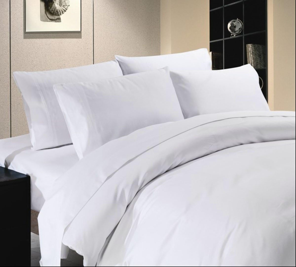 Comfort Beddings 600TC 6pc Duvet Set Emperor Size 100 Egyptian Cotton
