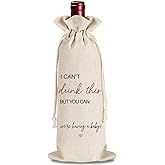 YAANUNULU I Cant Drink This But You Can Pregnancy Announcement Wine Bag Gifts for Grandparents, Pregnancy Reveal for Aunties Friends Women, Baby Announcement Wine Bag Gifts
