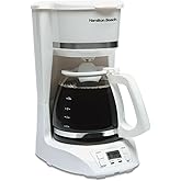 Hamilton Beach 12 Cup Digital Coffeemaker White,43871