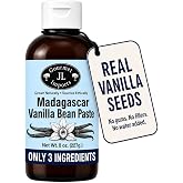 JL Gourmet Imports Vanilla Bean Paste for Baking, 8 oz - 3X Concentrated | Pure vanilla paste with whole Madagascar &amp; Bourbon vanilla beans - thick substitute for vanilla extract with real bean specks