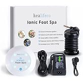 Ionic Foot Spa by Healifeco &ndash; Ion Foot Bath Detox Machine - For Toxins, Heavy Metals &amp; Free Radicals &ndash; Activates 2,000 Foot Detox Nodes &ndash; Easy 30-Min Home Detox &ndash; 90,000+ Happy Users Trust It