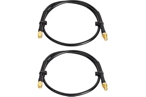 XRDS -RF SMA Cable, SMA Male to SMA Female Cables 2FT RG58 SMA Extension Cable for SDR Equipment Antenna Ham Radio,3G 4G LTE Antenna,ADS-B,GPS and etc 2PCS