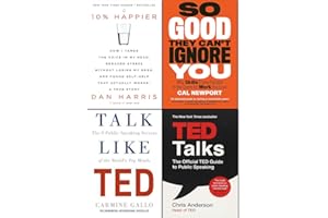 So Good They Can't Ignore You, 10% Happier, Talk Like TED, TED Talks 4 Books Collection Set