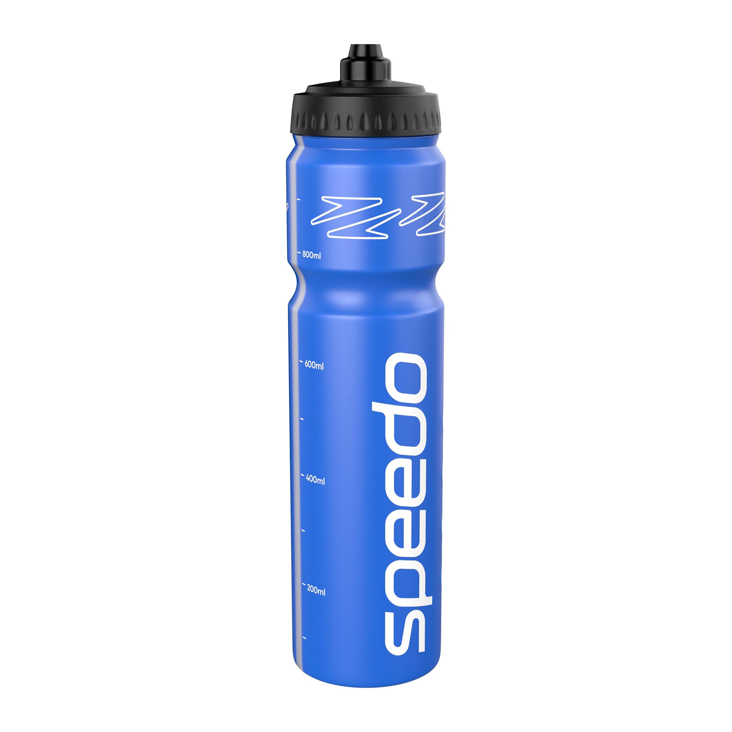 Speedo Unisex-Adult 1 Litre Water Bottle | Ergonomic Design Water Bottle, Bondi Blue/White, One Size