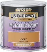 Rust-Oleum Universal Paint Metallic Gold 250ml RO1030401F1 view 6
