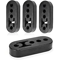 Chmaixx 4-Piece Exhaust Hanger Kit - 2 Bent Rods & 2 Rubber Hangers For Universal Muffler Mounting