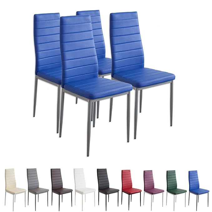 title=albatros 2705 Milano- 4 Sedie, Blu