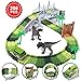 Dinosaur Toys, 206pcs Dinosaur Race Slot Cars Track Train with 2 Dinosaurs, Create a Dinosaur World Road Race Christmas Birthday Gift for Boys and Girls 3,4,5,6,7 Yeas Old and Up