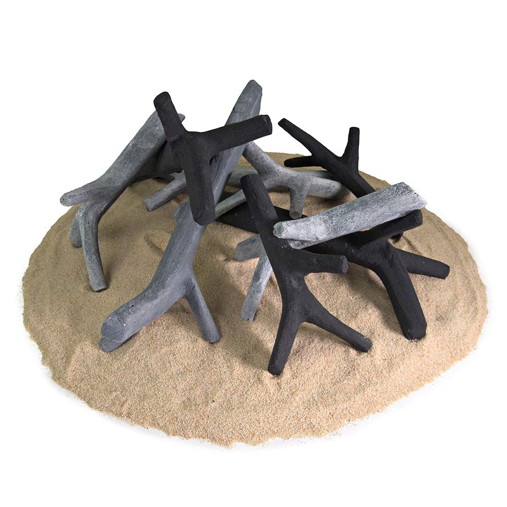 Ceramic Wood Fire Logs Fireproof Ceramic Decorative Logs For
