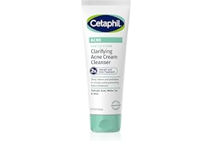Cetaphil Acne Face Wash, Gentle Clear Clarifying Acne Cream Cleanser with 2% Salicylic Acid, Deep Cleans & Treats Acne Prone Skin, Skin Care for Sensitive Skin, 4.2oz