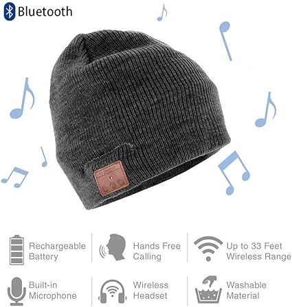 hat with built in headphones