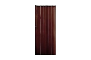 3T GROUP Portable Accordion Folding Doors Interior,Accordion Closet Door,Retractable Bifold Doors,Sliding Doors,Multifold Accordeon Door Interieur Walnut for Doorway,Home 48in*80in (Walnut, 48in*80in)