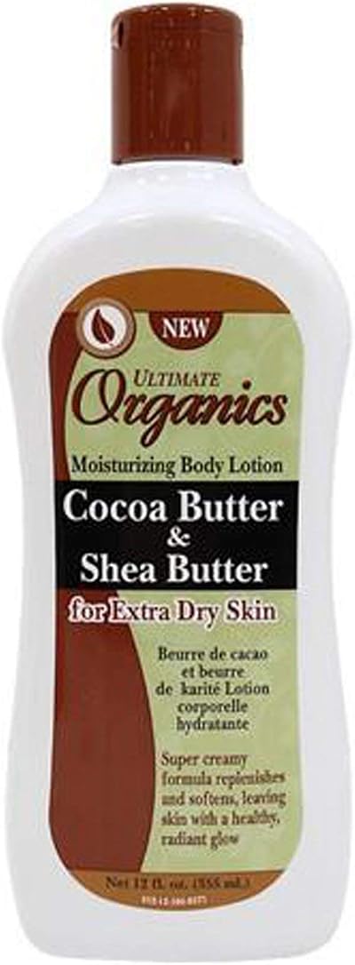 Ultimate Organics Cocoa Butter & Shea Cream 355 ml for Extra Dry Skin