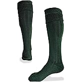 UT Kilts Hose, Traditional Scottish Socks for Kilts, Ribbed Design, Pull Up To Cuff Over Your Hose Flashes