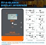 PowMr 30A MPPT Solar Charge Controller 12V 24V Auto LCD AGM Gel Lithium view 4